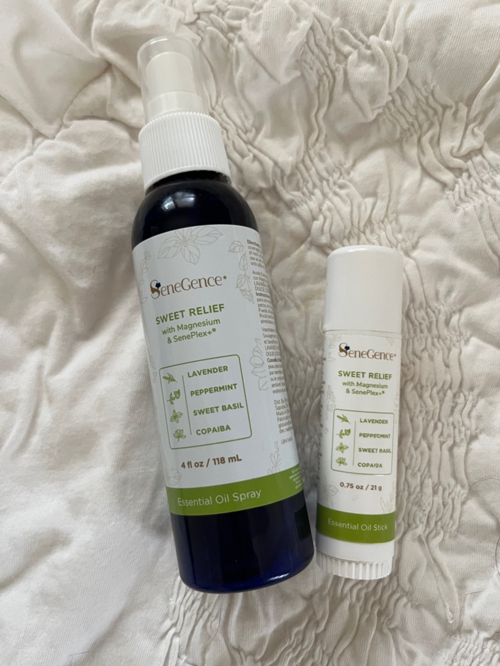 Senegence Sweet Relief Essential Oil Spray and Stick